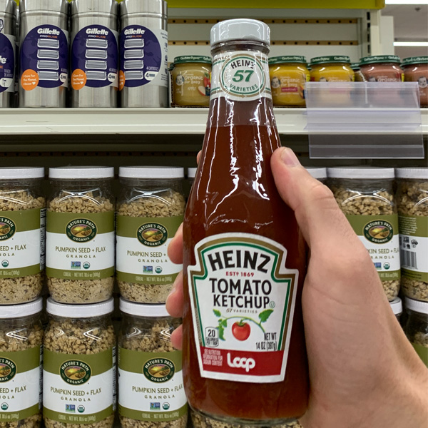 Iconic Heinz Ketchup Bottle Launches on Loop to Bring Reusable